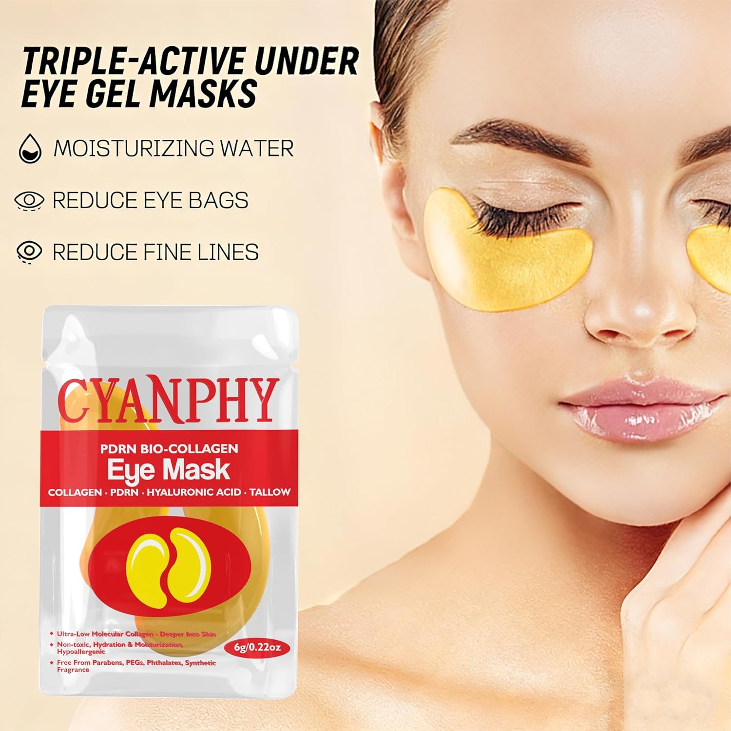 CYANPHY Collagen Under Eye Gel Masks - Image 2